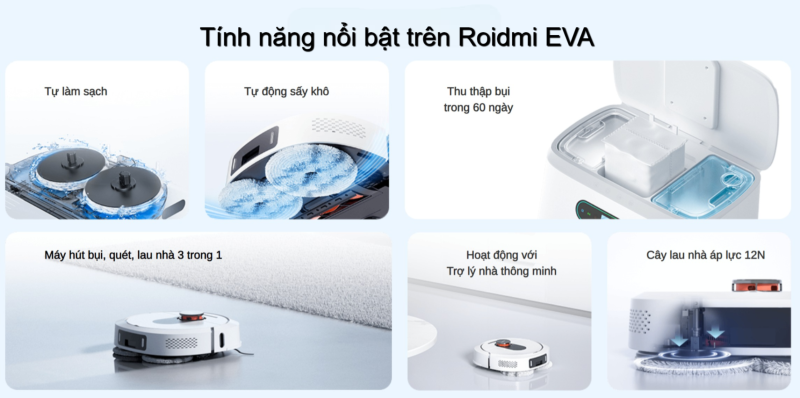 Robot Hút Bụi Lau Nhà Xiaomi Roidmi EVA