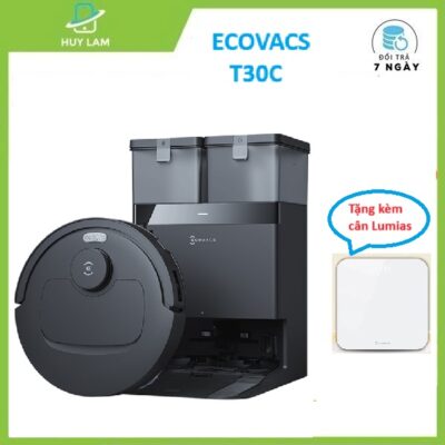 Ecovacs T30C , lực hút 22.000 Pa, giặt nước nóng 75'C, bản quốc tế chính hãng Ecovacs.