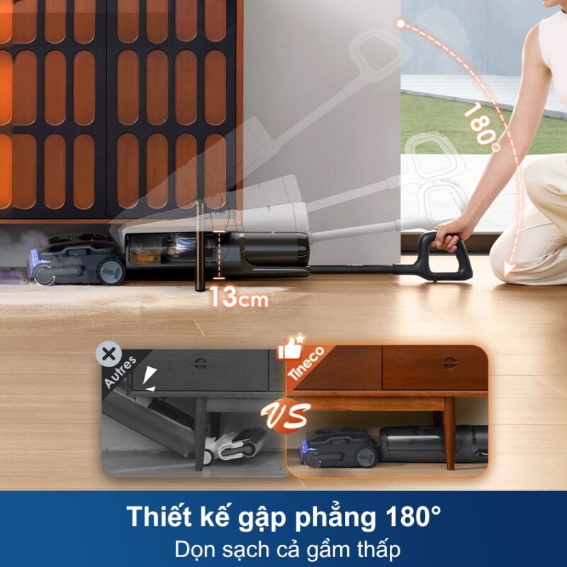 Máy hút bụi lau sàn khô ướt Tineco FLOOR ONE S7 Stretch Steam