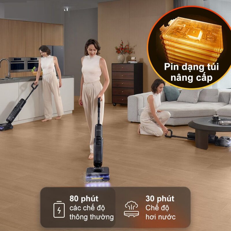 Máy hút bụi lau sàn khô ướt Tineco FLOOR ONE S7 Stretch Steam