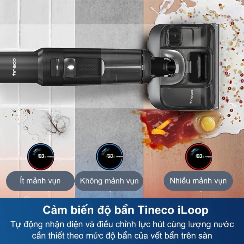 Máy hút bụi lau sàn khô ướt Tineco FLOOR ONE S7 Stretch Steam