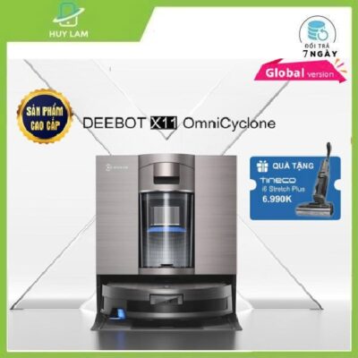 Robot hút bụi lau nhà Ecovacs Deebot X11 OmniCyclone – Bản Quốc Tế