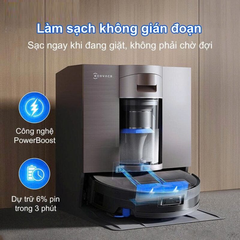 Robot hút bụi lau nhà Ecovacs Deebot X11 OmniCyclone – Bản Quốc Tế